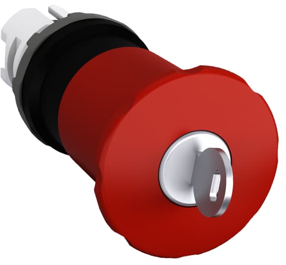 ABB SPA - ABBKZ 629 3 MPEK4-11R PUL.FUNGO 40MM ROSSO A CHIAVE