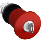 ABB SPA - ABBKZ 629 3 MPEK4-11R PUL.FUNGO 40MM ROSSO A CHIAVE