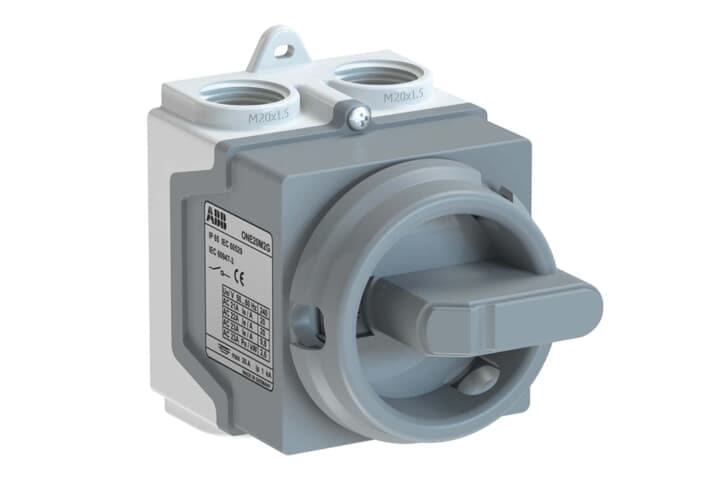 ABB SPA - ABBONE20M2G ONE20M2G SEZ IN CASS,2P, 20A, IP67, GRIG