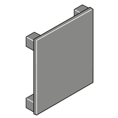 ABB SPA - ABBEV1136 N.5 TAPPI DI CHIUSURA 96X96MM