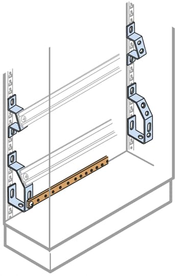 ABB SPA - ABBEV1113 N.2 SUPP.INCLINATI UNA FILA MORSETTI+T