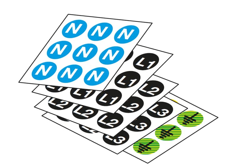 ABB SPA - ABBEV1152 N.490 ETICHETTE PVC ADESIVE D.12MM L2