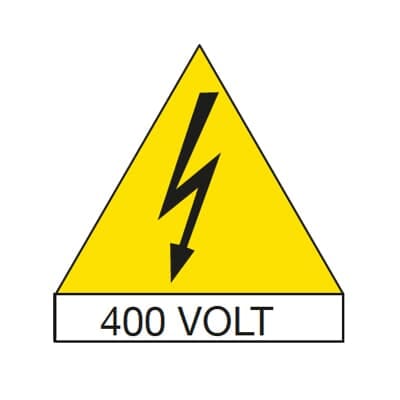 ABB SPA - ABBEV1155 N.10 ETICHETTE PVC ADES.TRIANGOLO 125MM