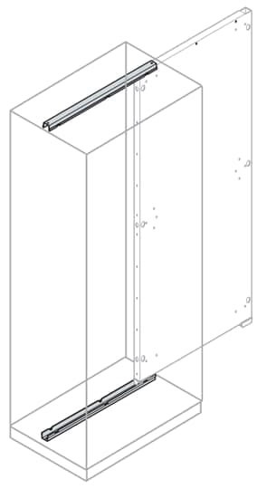 ABB SPA - ABBEA0601 BINARIO INSERIM.FRONTALE PIASTRA P=600MM