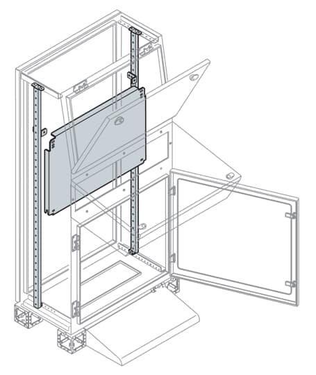 ABB SPA - ABBEA3081 PIASTRA DI FONDO PARZIALE 300X800MM(HXL)