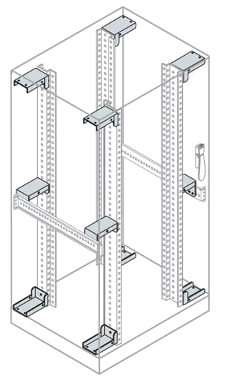 ABB SPA - ABBEB8001 N.2 STAF. INTERM. RACK FIX CENT. L 800