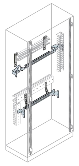 ABB SPA - ABBEH0018 GUIDA DIN L=600MM (18 MOD)+SUPP.FRONTE