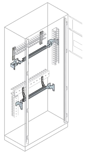 ABB SPA - ABBEH0024 GUIDA DIN L=600MM (24 MOD)+SUPP.FRONTE
