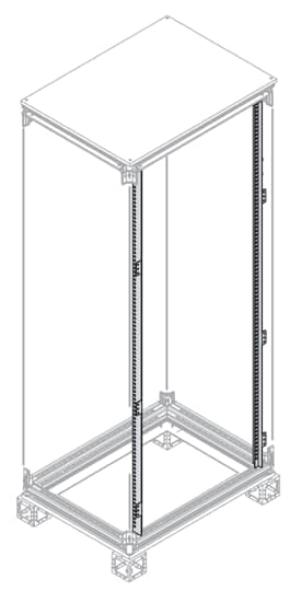 ABB SPA - ABBEH2000 N.2 MONTANTI H=2000MM X PANNELLI DIN