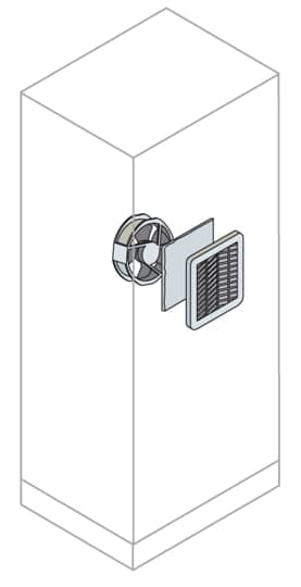 ABB SPA - ABBEN2250K KIT AERAZ.+FILTRO+VENT.115V 250X250(LXL)