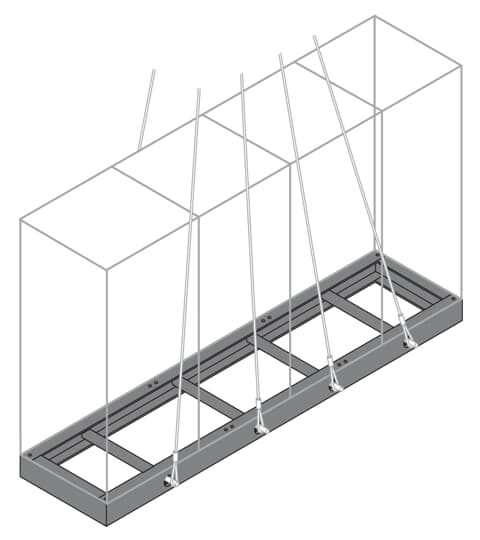 ABB SPA - ABBZU1100 ZOCCOLO UNICO H=100MM XBATT.IS2 UM=METRO