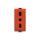 ABB SPA - ABB2CSK1104CH PRESA BIVALENTE 2P+T, 10/16A, ROSSA