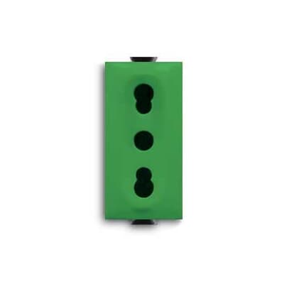 ABB SPA - ABB2CSK1105CH PRESA BIVALENTE 2P+T, 10/16A, VERDE