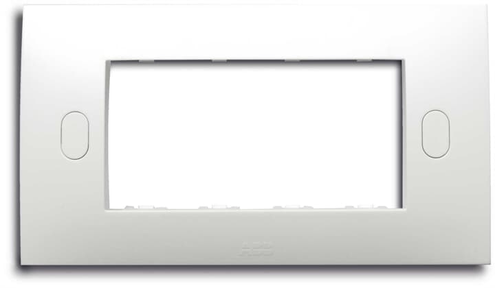 ABB SPA - ABB2CSK1641CH PLACCA AUTOPORT. 4 POSTI BIANCO RAL9016