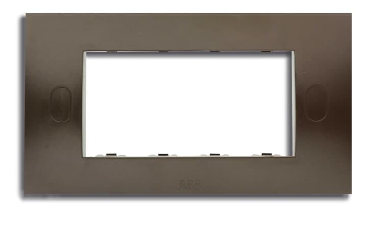 ABB SPA - ABB2CSK1644CH PLACCA AUTOPORT. 4 POSTI MARRONE RAL8014