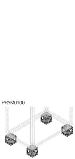 ABB SPA - ABBPPAM0100 N.4 ANG. ZOCCOLO LAMIERA ZINCATA H=100MM