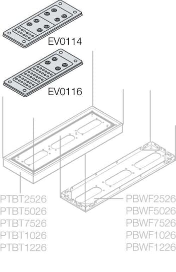 ABB SPA - ABBEV0114 N.1 FLANGIA ING. CAVI 214X90 28 CAVI