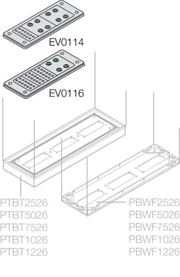 ABB SPA - ABBEV0116 N.1 FLANGIA ING. CAVI 214X90 34 CAVI