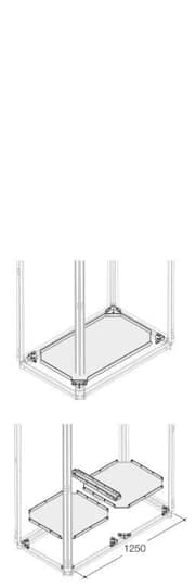 ABB SPA - ABBPBWP6050 KIT FONDO CON/SENZA ZOC.L=600MM P=500MM