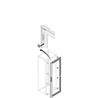 ABB SPA - ABBPDLG2040 PORTA VETRO IP40 H=2000MM L=400MM