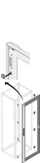 ABB SPA - ABBPDLG2420 PORTA VETRO IP40 H=2000L=600(400+200VC I