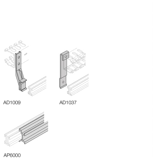 ABB SPA - ABBAD1009 N. 4 SUPPORTI CANALINA ORIZZONTALE
