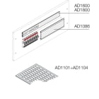 ABB SPA - ABBAD1101 N.288 ETICHETTE 1MOD. 15X17MM (HXL)