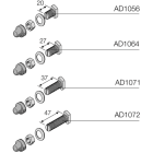 ABB SPA - ABBAD1072 N.12 VITI A GIUNZ. L=47 X PIATTI FINO A