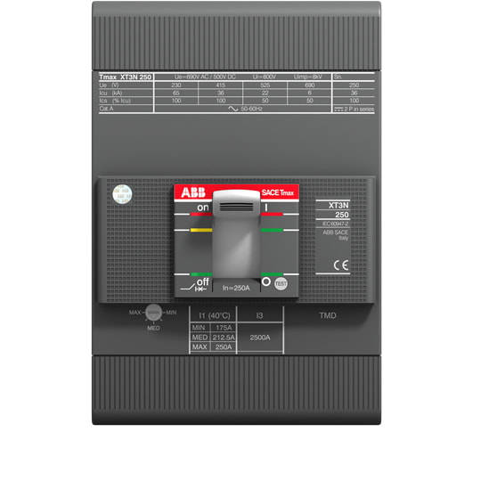 ABB SPA - ABBXT3N200TMD3 XT3N 250 TMD 200-2000 3P F F