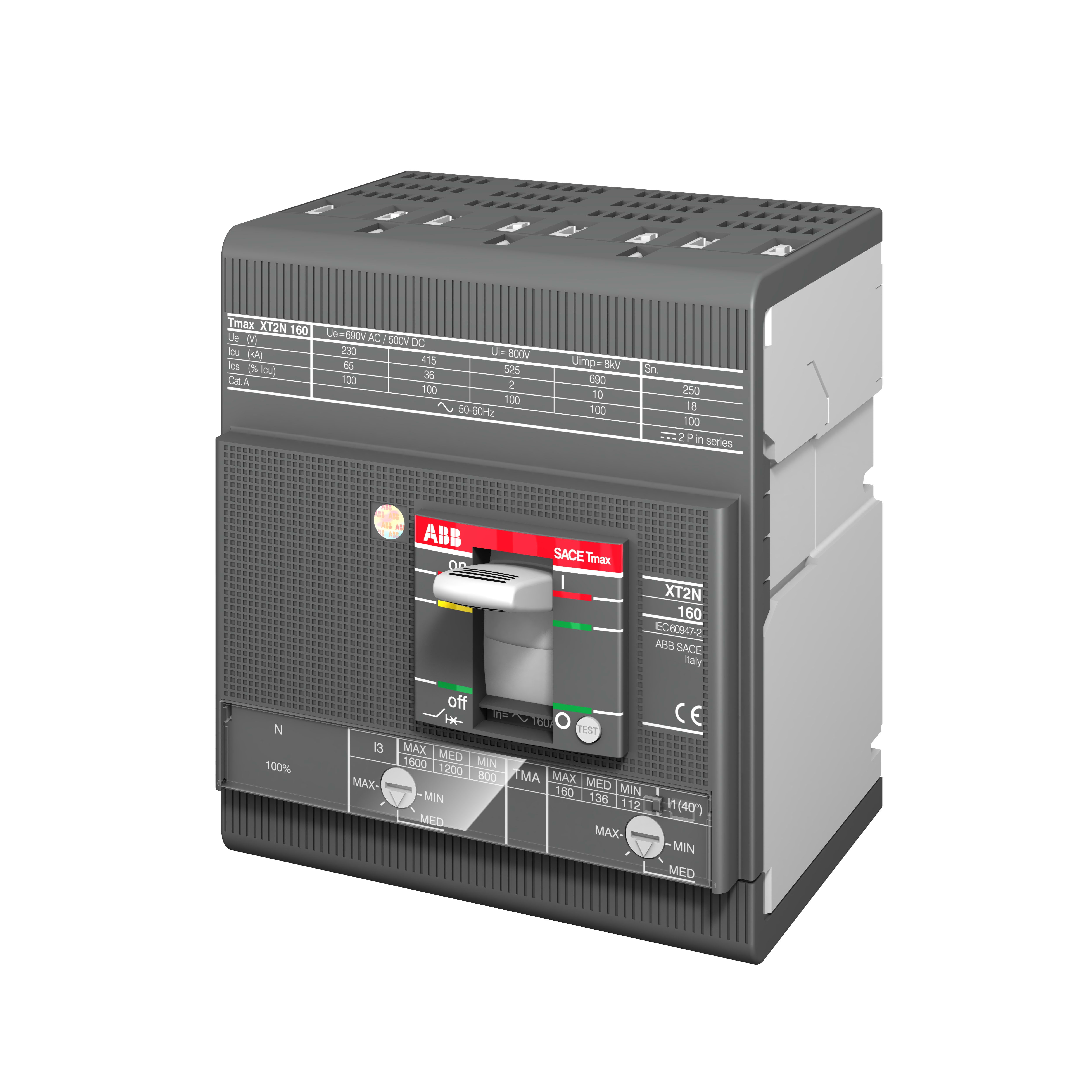 ABB SPA - ABBXT2H2TMD4 XT2H 160 TMD 2-20 4P F F