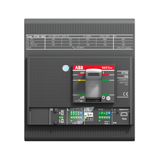 ABB SPA - ABBXT2N100LS-I4 XT2N 160 EKIP DIP LS/I IN=100A 4P F F