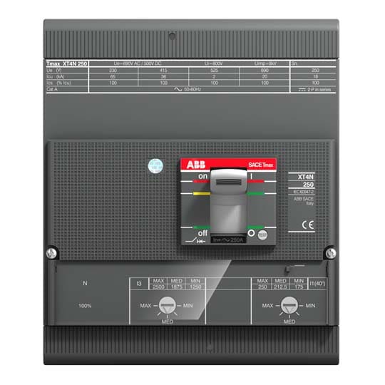 ABB SPA - ABBXT4N200TMAN XT4N 250 TMA 200-2000 4P F F INN=100%