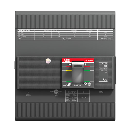 ABB SPA - ABBXT3N250TMD4 XT3N 250 TMD 250-2500 4P F F INN=50%