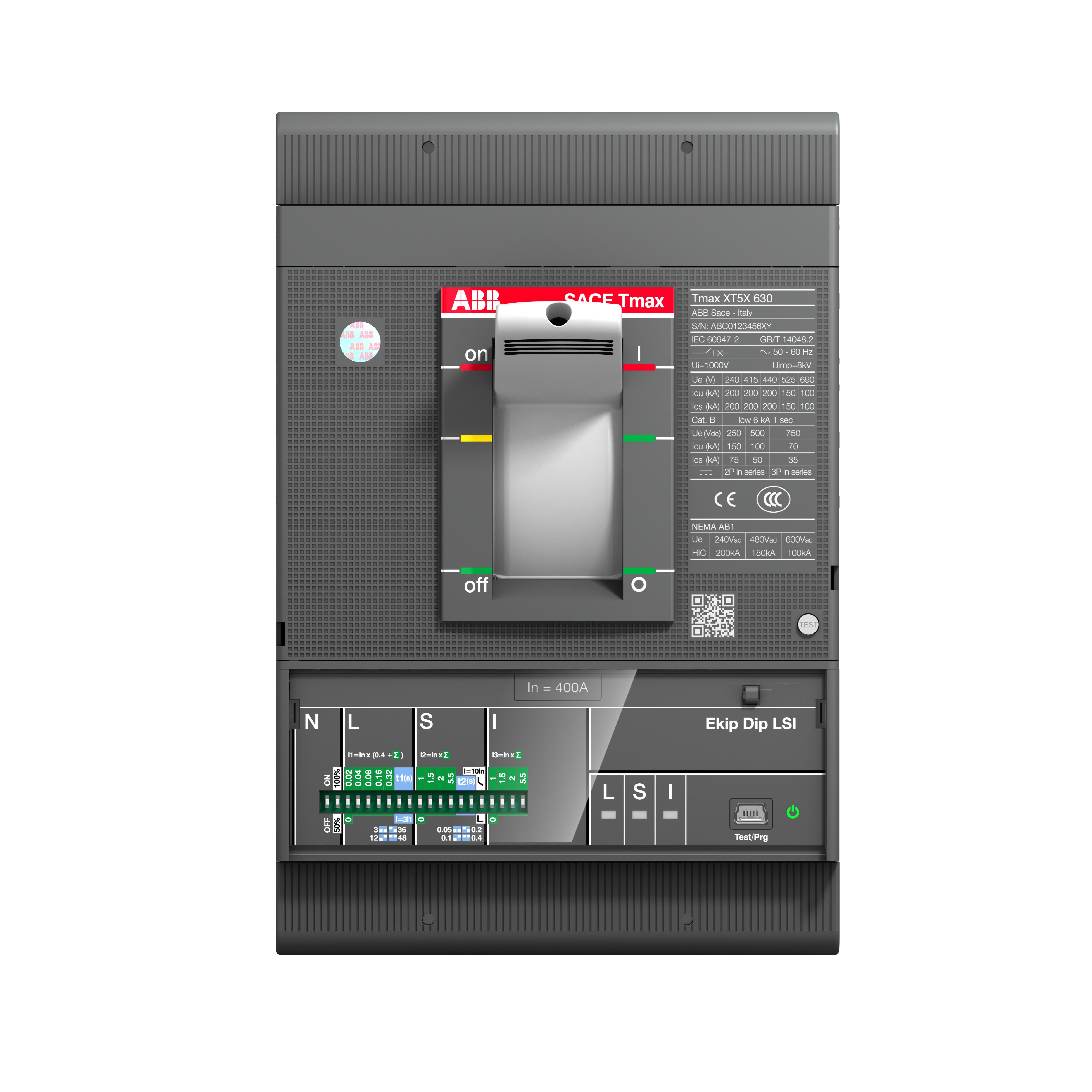 ABB SPA - ABB1SDA100497R1 XT5H 400 Ekip Dip LSIG In=320 3p F F