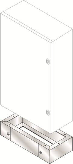 ABB SPA - ABBZA8030X ZOCCOLO 800X300X100 LXPXH-INOX