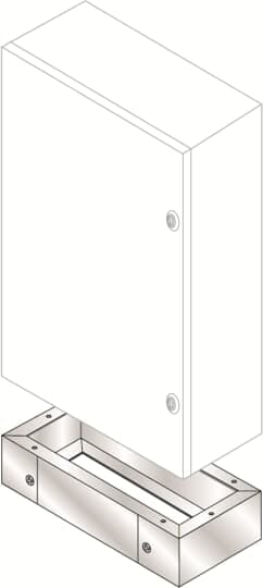 ABB SPA - ABBZA4020X ZOCCOLO 400X200X100 LXPXH-INOX