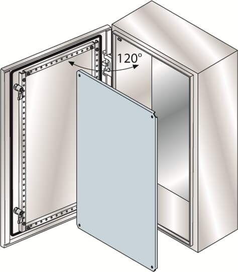 ABB SPA - ABBSRN4315X CASSA+POR.CIECA+PIASTRA 400X300X150-INOX