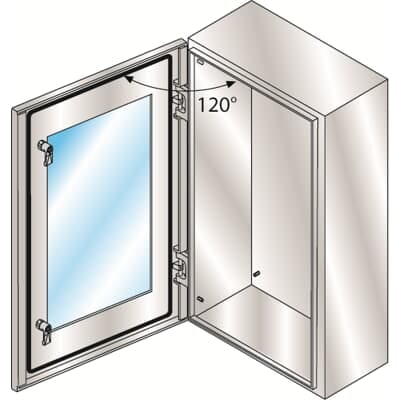 ABB SPA - ABBSRN8625VX CASSA+PORTA TRASPARENTE 800X600X250-INOX