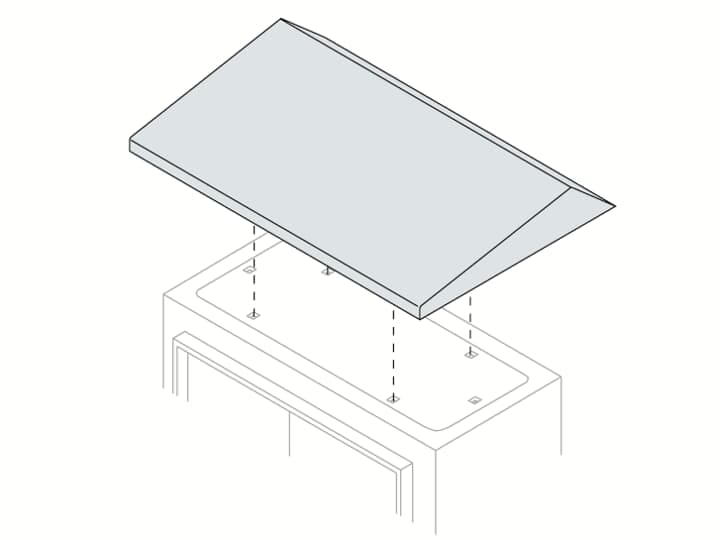 ABB SPA - ABBTT6020K TETTO PARASPRUZZI 600X200MM (LXP)