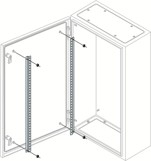 ABB SPA - ABBTS6009 N.2 PROFILI PER PORTA H=600MM