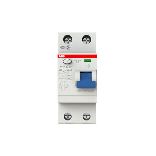 ABB SPA - ABBF427827 F202 A 63A 30MA INTERR.DIFFERENZ. PURO