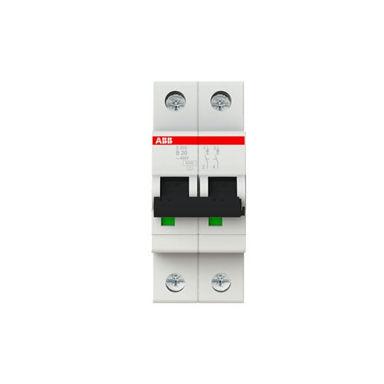 ABB SPA - ABBS467001 S202 B20 INTERRUTTORE AUTOMATICO 6KA 2P