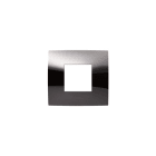 ABB SPA - ABB2CSK0217CH PLACCA 2 MOD. METAL BLACK LUCIDO