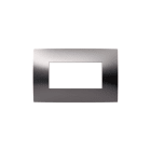 ABB SPA - ABB2CSK0418CH PLACCA 4 MOD. METAL BLACK SATINATO