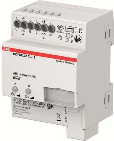 ABB SPA - ABB2CKA006197A0053 UD/S2.315.2.1 DIMMER LED 2 CANALI, 315 VA