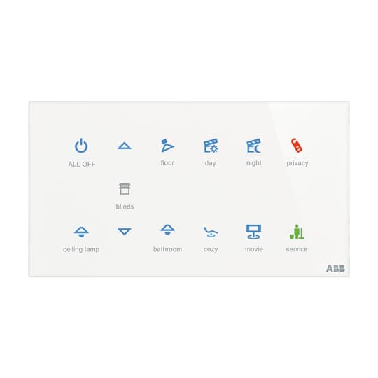 ABB SPA - ABB2CKA006300A1544 TB/U12.8.1-CG PLACCA TOUCH, 12 CANALI OR