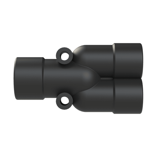 ABB SPA - ABBBVYR-121010 Racc. a Y DN12+DN10+DN10 PA6 BK IP68