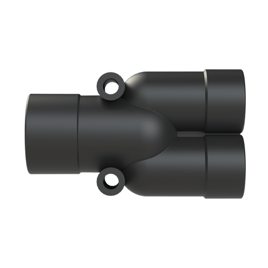 ABB SPA - ABBBVYR-231717 Racc. a Y DN23+DN17+DN17 PA6 BK IP68