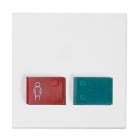 ABB SPA - ABB2CSH240905R2014 88882A3N PLACCA PULS ROSSO/VERDE ANTIB.