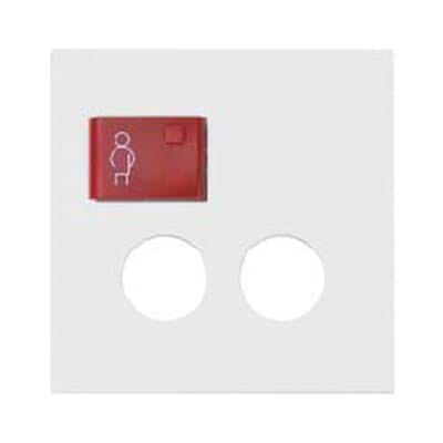 ABB SPA - ABB2CSH240785R2014 88881J3N PLACCA PULS ROSSO 2 FORI ANTIB.